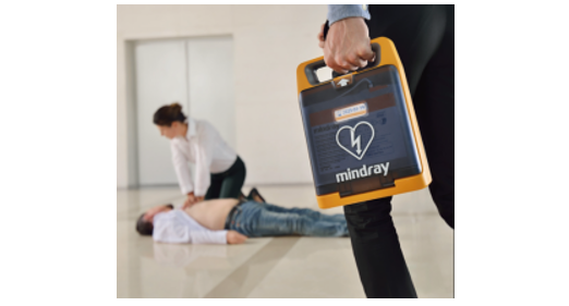 The AED made by Mindray is simpler to use in public settings.